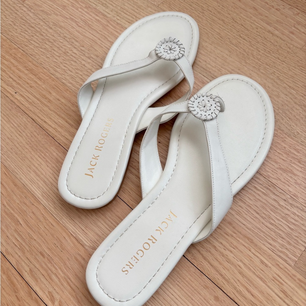 Jack Rogers Rowan White Sandals for Women